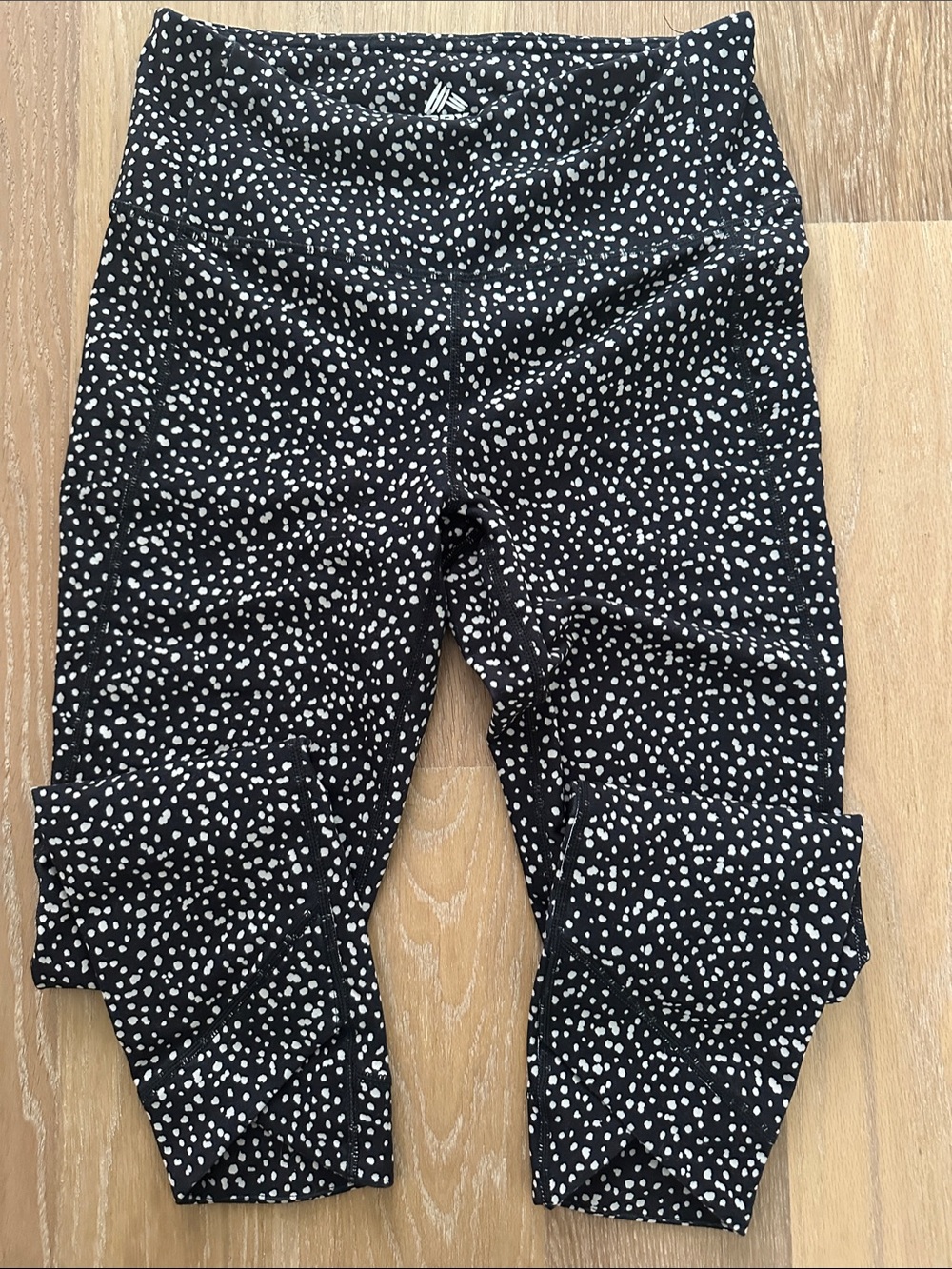 RBX Black and White Dot Active Leggings